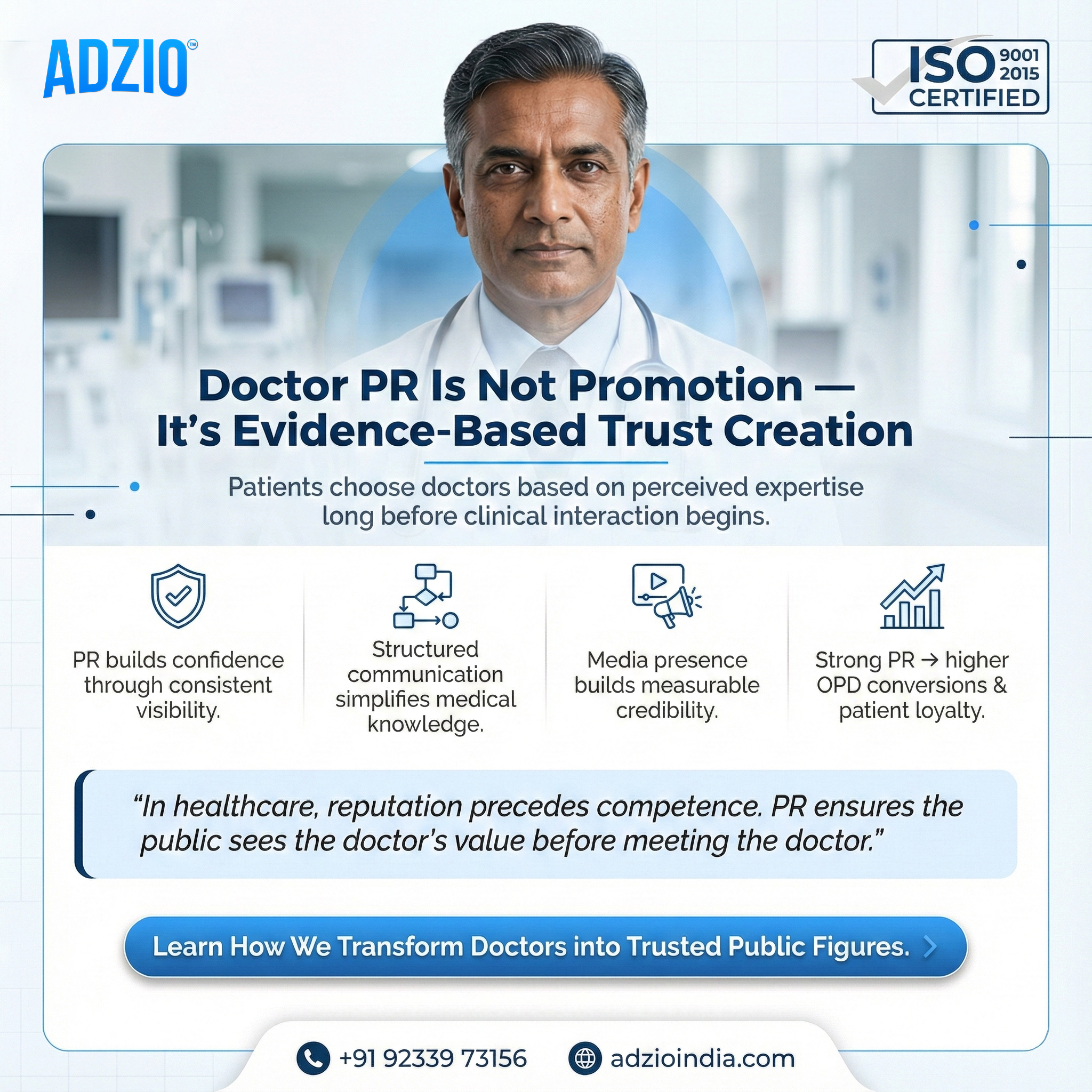 Doctor PR Is Not Promotion — It’s Trust Built on Evidence